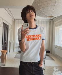 LANARCHIVE（ランアーカイブ）の「[0135] レタリングアプリケリングTシャツ - アイボリー（Tシャツ/カットソー）」