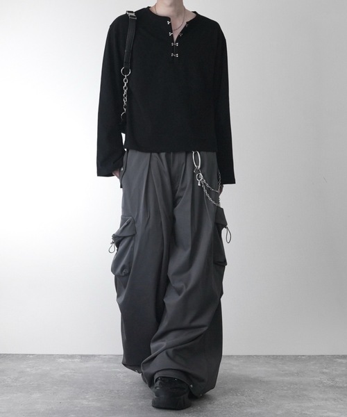 ADRER(アドラー)の「Short Length Hook long-T / ショートレングス フック ロングT(Tシャツ/カットソー・メンズ・ホワイト/ブラック・XS/S/M/L)」の21枚目の写真