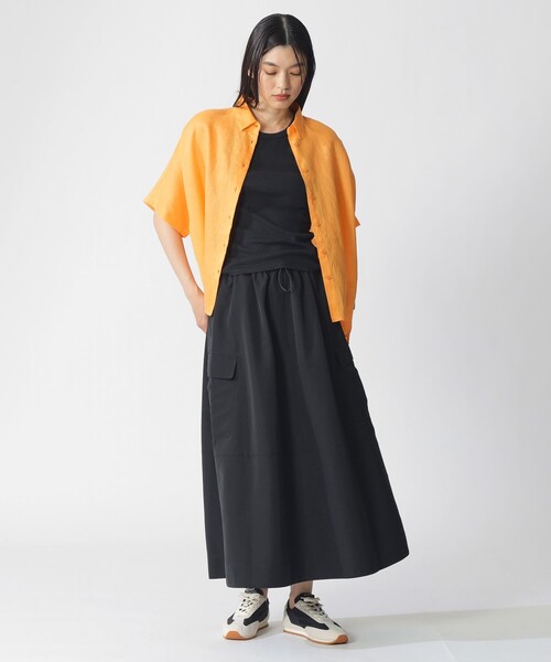 ECOALF(エコアルフ)の「MELANIA ショートスリーブ シャツ / MELANIA SHIRT WOMAN(シャツ/ブラウス・レディース・グリーン系その他2/イエロー系その他2・FREE)」の4枚目の写真