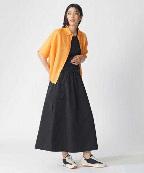 ECOALF(エコアルフ)の「MELANIA ショートスリーブ シャツ / MELANIA SHIRT WOMAN(シャツ/ブラウス・レディース・グリーン系その他2/イエロー系その他2・FREE)」の5枚目の写真