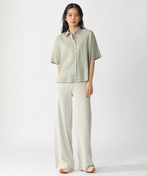 ECOALF(エコアルフ)の「MELANIA ショートスリーブ シャツ / MELANIA SHIRT WOMAN(シャツ/ブラウス・レディース・グリーン系その他2/イエロー系その他2・FREE)」の6枚目の写真