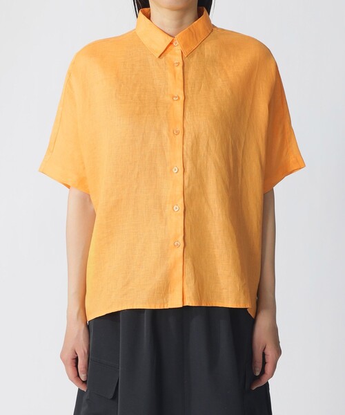 ECOALF(エコアルフ)の「MELANIA ショートスリーブ シャツ / MELANIA SHIRT WOMAN(シャツ/ブラウス・レディース・グリーン系その他2/イエロー系その他2・FREE)」の7枚目の写真