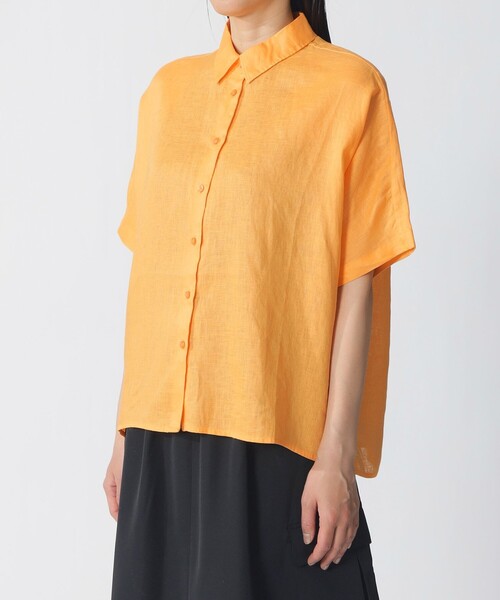 ECOALF(エコアルフ)の「MELANIA ショートスリーブ シャツ / MELANIA SHIRT WOMAN(シャツ/ブラウス・レディース・グリーン系その他2/イエロー系その他2・FREE)」の8枚目の写真