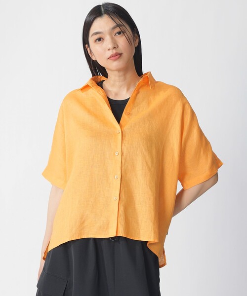 ECOALF(エコアルフ)の「MELANIA ショートスリーブ シャツ / MELANIA SHIRT WOMAN(シャツ/ブラウス・レディース・グリーン系その他2/イエロー系その他2・FREE)」の13枚目の写真