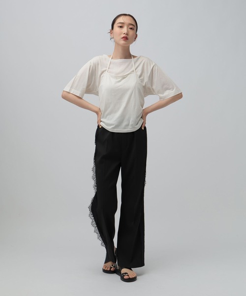 LEPSIM(レプシィム)の「セミフレアレースラインパンツ 1017511(その他パンツ・レディース・ブラック/ブラウン・LARGE/MEDIUM)」の20枚目の写真
