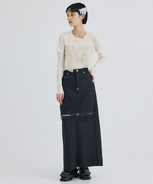 tanakadaisuke(タナカダイスケ)の「【tanakadaisuke/タナカダイスケ】Snow bijou barrette left/スノービジューバレッタ(左側用)(バレッタ/ヘアクリップ・レディース・ホワイト・FREE)」の6枚目の写真