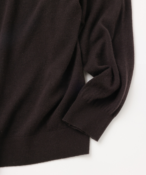 UNFOLLOW(アンフォロー)の「【FOLL / フォル】wool cashmere airy cardigan(カーディガン/ボレロ・メンズ・ネイビー/ブラウン・3/2)」の4枚目の写真