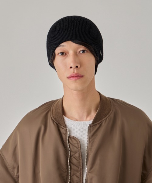 arth（アース）の「arth  Si/Wo Double Beanie / アース（ニットキャップ/ビーニー・メンズ・オレンジ/グレー/ブラック/グリーン・57~59cm）」の14枚目の写真