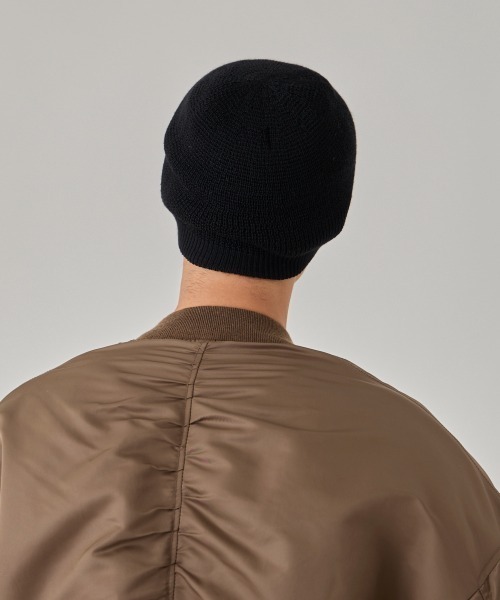 arth（アース）の「arth  Si/Wo Double Beanie / アース（ニットキャップ/ビーニー・メンズ・オレンジ/グレー/ブラック/グリーン・57~59cm）」の15枚目の写真