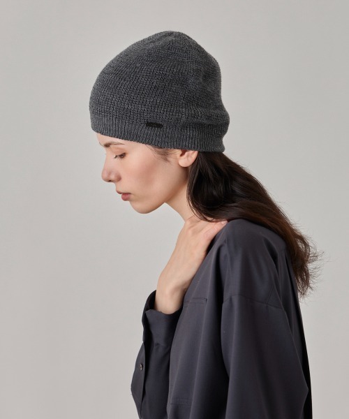 arth（アース）の「arth  Si/Wo Double Beanie / アース（ニットキャップ/ビーニー・メンズ・オレンジ/グレー/ブラック/グリーン・57~59cm）」の21枚目の写真