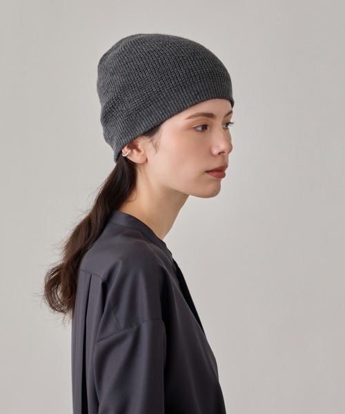 arth（アース）の「arth  Si/Wo Double Beanie / アース（ニットキャップ/ビーニー・メンズ・オレンジ/グレー/ブラック/グリーン・57~59cm）」の22枚目の写真