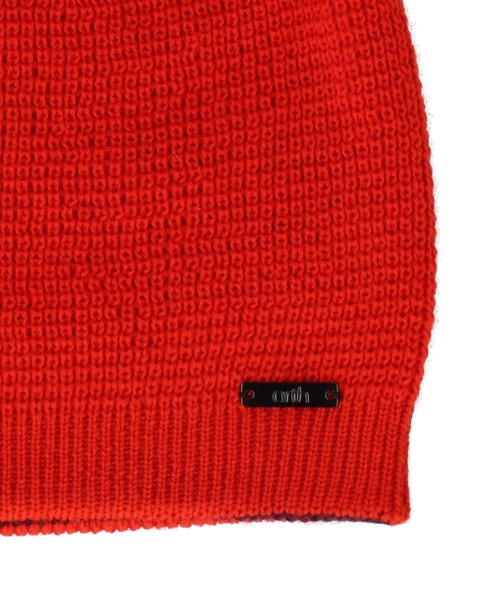 arth（アース）の「arth  Si/Wo Double Beanie / アース（ニットキャップ/ビーニー・メンズ・オレンジ/グレー/ブラック/グリーン・57~59cm）」の13枚目の写真