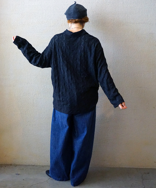 JOURNAL STANDARD LUXE(ジャーナルスタンダード ラックス)の「10OZデニム シフトパンツ(デニムパンツ・レディース・ネイビー・FREE)」の10枚目の写真