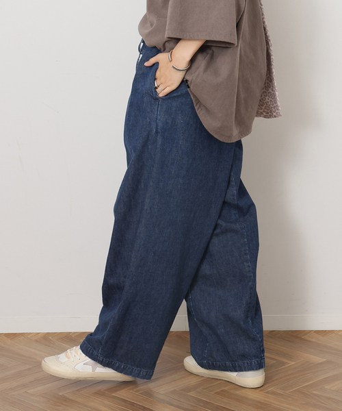 JOURNAL STANDARD LUXE(ジャーナルスタンダード ラックス)の「10OZデニム シフトパンツ(デニムパンツ・レディース・ネイビー・FREE)」の13枚目の写真