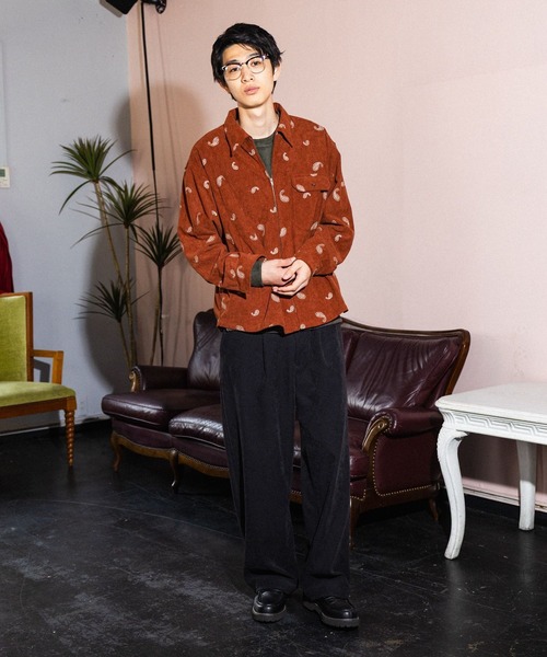 niko and...(ニコアンド)の「刺繍ペイズリーコールシャツ(シャツ/ブラウス・メンズ・ブラウン/ブラック/オレンジ・MEDIUM/LARGE)」の16枚目の写真
