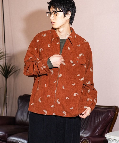 niko and...(ニコアンド)の「刺繍ペイズリーコールシャツ(シャツ/ブラウス・メンズ・ブラウン/ブラック/オレンジ・MEDIUM/LARGE)」の20枚目の写真
