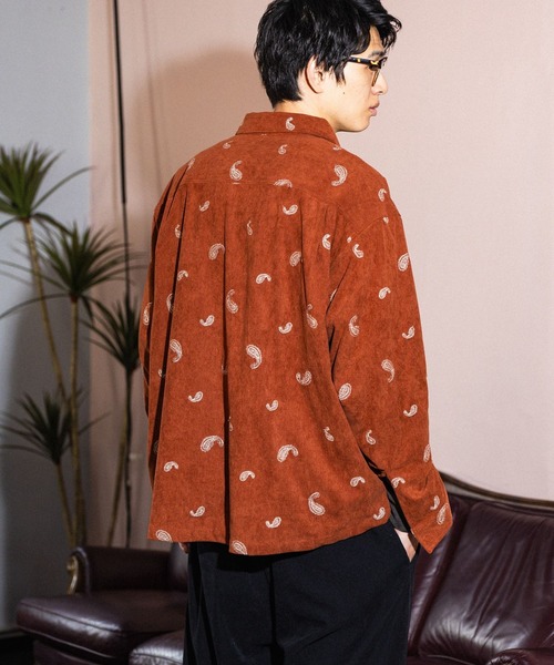 niko and...(ニコアンド)の「刺繍ペイズリーコールシャツ(シャツ/ブラウス・メンズ・ブラウン/ブラック/オレンジ・MEDIUM/LARGE)」の21枚目の写真