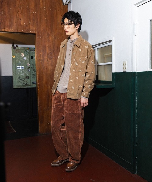 niko and...(ニコアンド)の「刺繍ペイズリーコールシャツ(シャツ/ブラウス・メンズ・ブラウン/ブラック/オレンジ・MEDIUM/LARGE)」の10枚目の写真