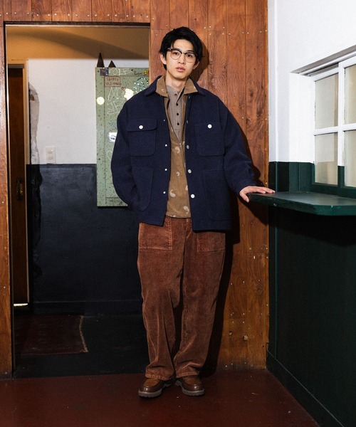 niko and...(ニコアンド)の「刺繍ペイズリーコールシャツ(シャツ/ブラウス・メンズ・ブラウン/ブラック/オレンジ・MEDIUM/LARGE)」の12枚目の写真