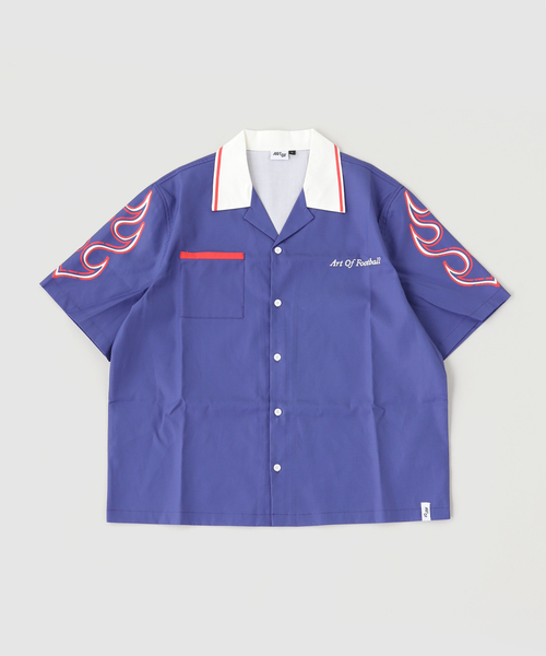 ART OF FOOTBALL / Samurai Blue Button Down Shirt