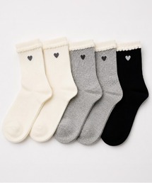 URBAN CHERRY | 【5足セット】ワンポイントハートデザインソックス(ソックス/靴下)