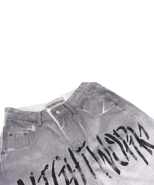 NIGHTWORKDEPT（ナイトワークデプト）の「N.W. Graffiti Wide Pants_Off White（その他パンツ・レディース・その他・SMALL/MEDIUM）」の4枚目の写真