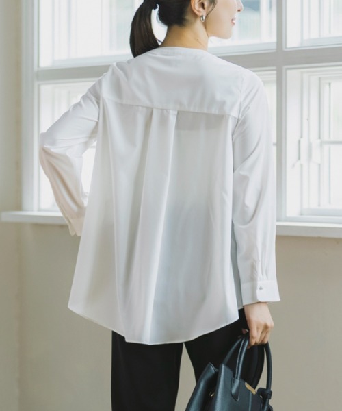 Sono(ソーノ)の「【SONO/ソーノ】【SONO NAVY/ソーノネイビー】プティラパンブラウス(シャツ/ブラウス・レディース・ホワイト/ネイビー・F)」の10枚目の写真