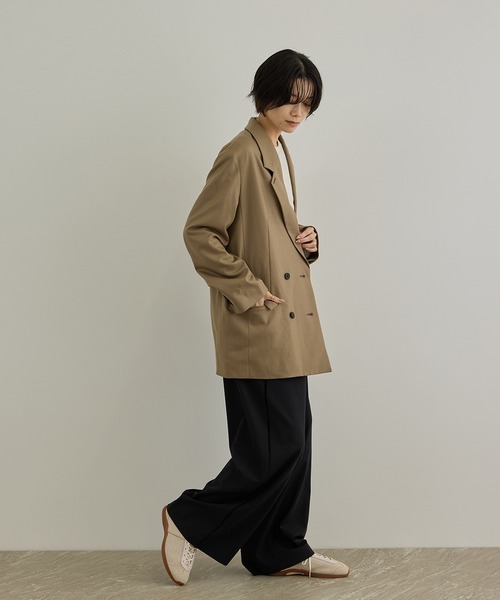 SALON adam et rope'(サロン アダム エ ロペ)の「【WEB限定】サイドラインイージーパンツ(その他パンツ・レディース・カーキ/ブラック/チャコールグレー・M/S)」の7枚目の写真