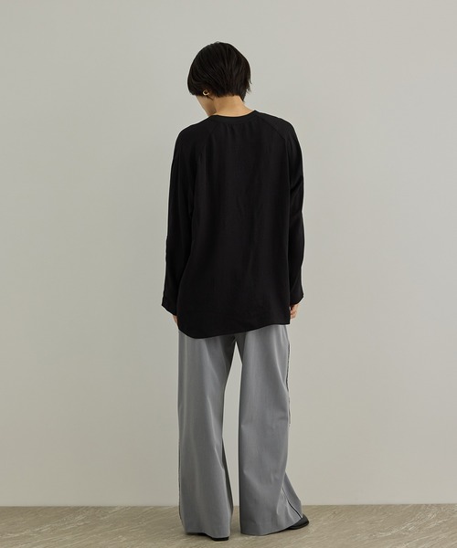 SALON adam et rope'(サロン アダム エ ロペ)の「【WEB限定】サイドラインイージーパンツ(その他パンツ・レディース・カーキ/ブラック/チャコールグレー・M/S)」の11枚目の写真