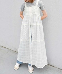 シフリー刺繍ティアードワンピース