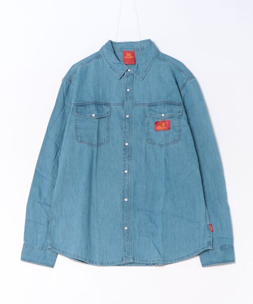 Quiksilver(クイックシルバー)の「QUIKSILVER メンズ QUIKSILVER X BOB MARLEY UPRISING SHIRT 長袖シャツ 【2026年秋冬モデル】(シャツ/ブラウス・メンズ・ブルー・LARGE/X-LARGE)」の1枚目の写真