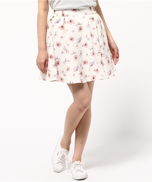 earth music&ecology（アースミュージックアンドエコロジー）の「《プチプラ2,990円+税》【2016Spring】《スキスカ!》フラワーミニスカート（スカート・レディース・オフホワイト/イエロー/ネイビー・FREE）」の20枚目の写真