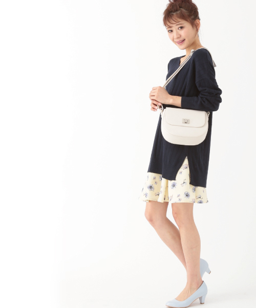 earth music&ecology（アースミュージックアンドエコロジー）の「《プチプラ2,990円+税》【2016Spring】《スキスカ!》フラワーミニスカート（スカート・レディース・オフホワイト/イエロー/ネイビー・FREE）」の10枚目の写真