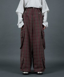ERAR（エラー）の「【ERAR】チェックボンテージサスペンダーワイドカーゴパンツ（カーゴパンツ）」
