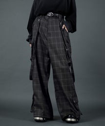 ERAR | 【ERAR】チェックボンテージサスペンダーワイドカーゴパンツ(カーゴパンツ)