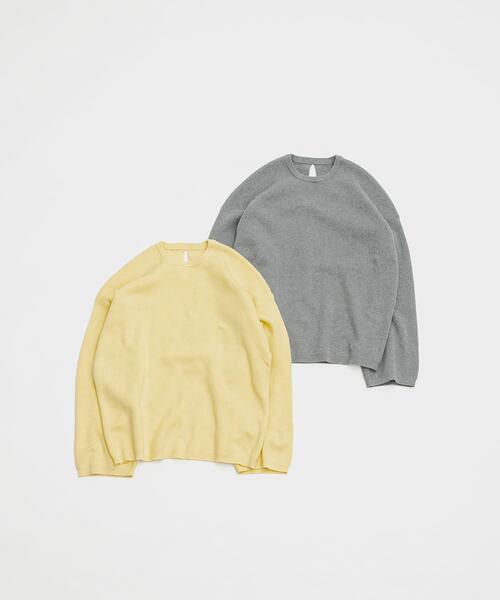 LAATO(ラート)の「crew neck soft knit(ニット/セーター・レディース・アイボリー/ライトグレー・FREE)」の10枚目の写真