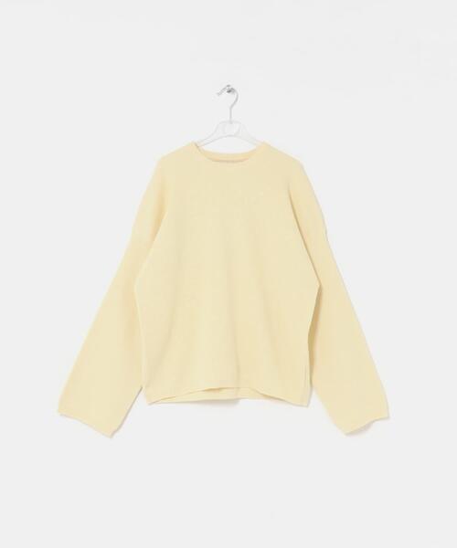LAATO(ラート)の「crew neck soft knit(ニット/セーター・レディース・アイボリー/ライトグレー・FREE)」の13枚目の写真