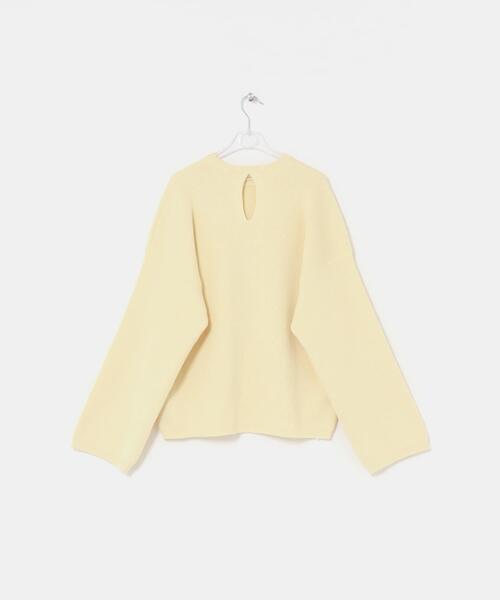 LAATO(ラート)の「crew neck soft knit(ニット/セーター・レディース・アイボリー/ライトグレー・FREE)」の15枚目の写真