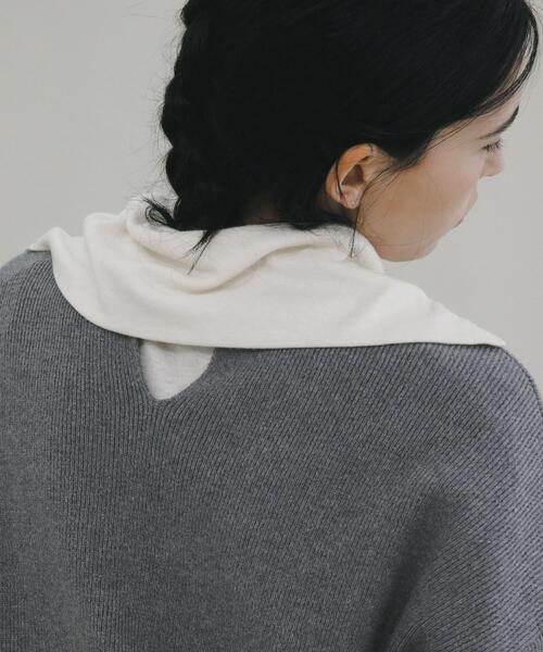 LAATO(ラート)の「crew neck soft knit(ニット/セーター・レディース・アイボリー/ライトグレー・FREE)」の21枚目の写真