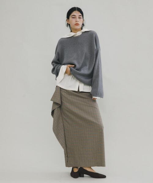 LAATO(ラート)の「crew neck soft knit(ニット/セーター・レディース・アイボリー/ライトグレー・FREE)」の22枚目の写真