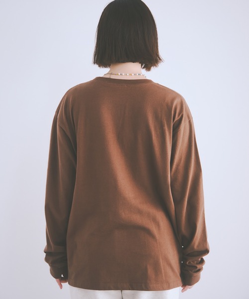 COLORME(カラーミー)の「【野崎智子着用】“No Cats No Life.” イラストロンT(ユニセックス)(Tシャツ/カットソー・レディース・ブラウン/ホワイト・FREE)」の16枚目の写真