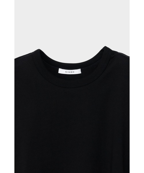 CINOH(チノ)の「COTTON 2WAY PULLOVER(Tシャツ/カットソー・レディース・ブラック・38)」の3枚目の写真