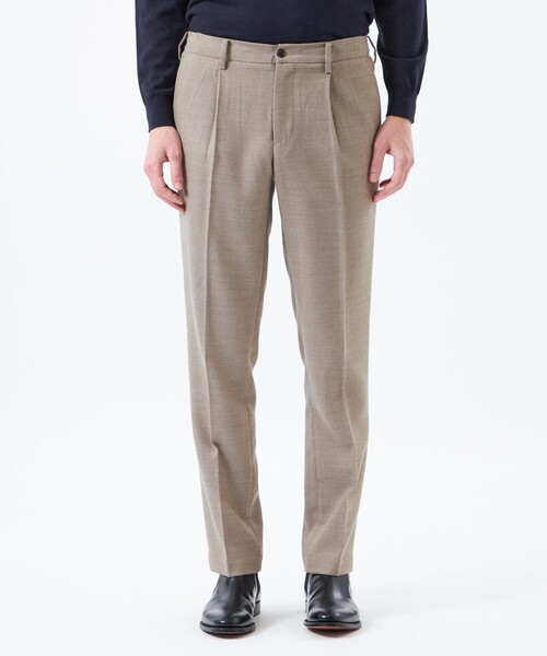 MACKINTOSH PHILOSOPHY(マッキントッシュ フィロソフィー)の「【WEB&一部店舗限定】テーラードジャージーワンタックテーパードパンツ REDA へリンボンストレッチ(その他パンツ・メンズ・ダークネイビー/ベージュ系その他7・38/40)」の10枚目の写真