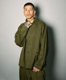 Subciety（サブサエティ）の「Washed work shirt jkt（ブルゾン）」
