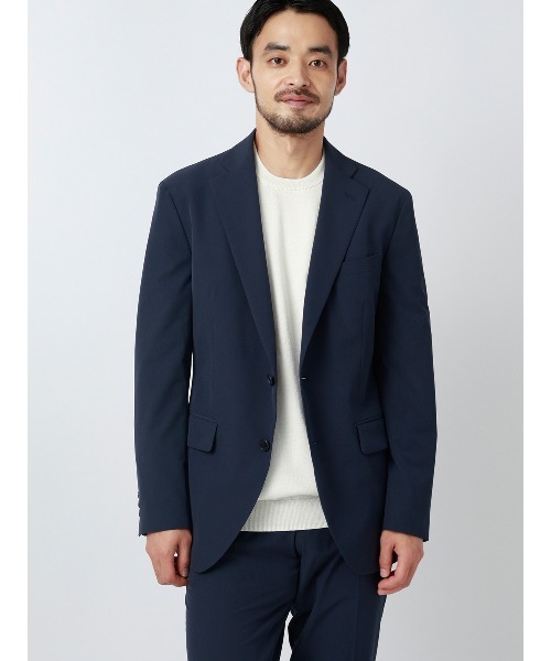 SUIT SQUARE(スーツスクエア)の「オフィニット/クルーネックニット/長袖/ウォッシャブル/ポリエステル天竺/無地(ニット/セーター・メンズ・モカ/ホワイト/ブラック・LL/L/M/S)」の17枚目の写真
