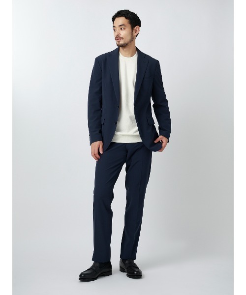SUIT SQUARE(スーツスクエア)の「オフィニット/クルーネックニット/長袖/ウォッシャブル/ポリエステル天竺/無地(ニット/セーター・メンズ・モカ/ホワイト/ブラック・LL/L/M/S)」の18枚目の写真