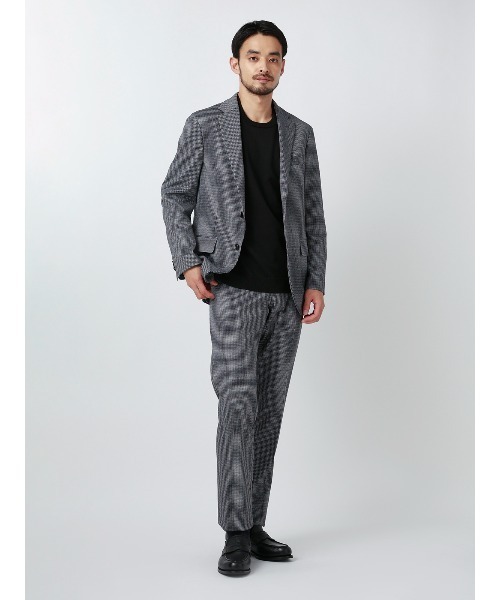 SUIT SQUARE(スーツスクエア)の「オフィニット/クルーネックニット/長袖/ウォッシャブル/ポリエステル天竺/無地(ニット/セーター・メンズ・モカ/ホワイト/ブラック・LL/L/M/S)」の8枚目の写真