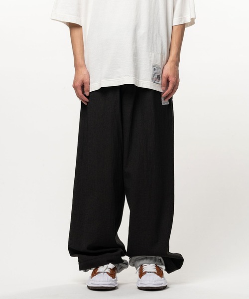Maison MIHARA YASUHIRO(メゾンミハラヤスヒロ)の「【MIHARAYASUHIRO/ミハラヤスヒロ】Sweat Layered Wool Pants(その他パンツ・メンズ・ダークブラウン・46/44)」の1枚目の写真