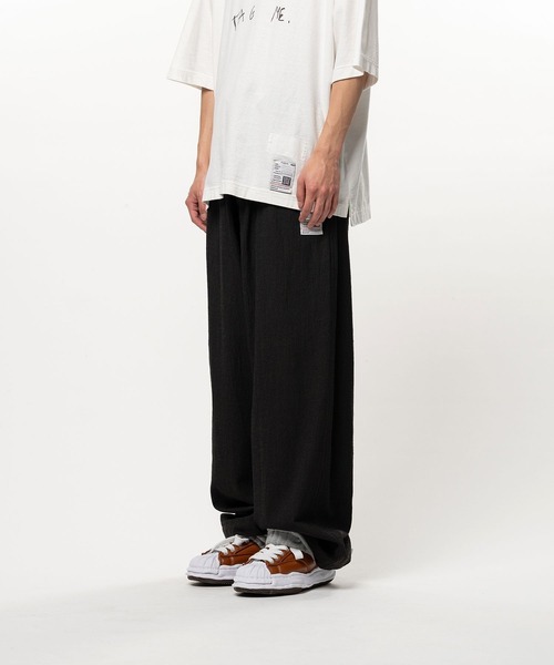 Maison MIHARA YASUHIRO(メゾンミハラヤスヒロ)の「【MIHARAYASUHIRO/ミハラヤスヒロ】Sweat Layered Wool Pants(その他パンツ・メンズ・ダークブラウン・46/44)」の2枚目の写真