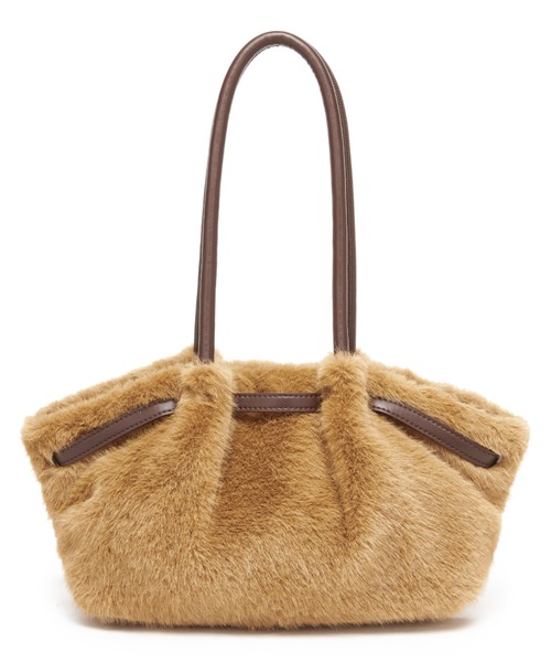 GUSCIO(グッシオ)の「【グッシオベーシック】フェイクファー ベルテッド トートバッグ / ハンドバッグ(トートバッグ・レディース・ブラック/ブラウン/アイボリー/キャメル・FREE)」の11枚目の写真